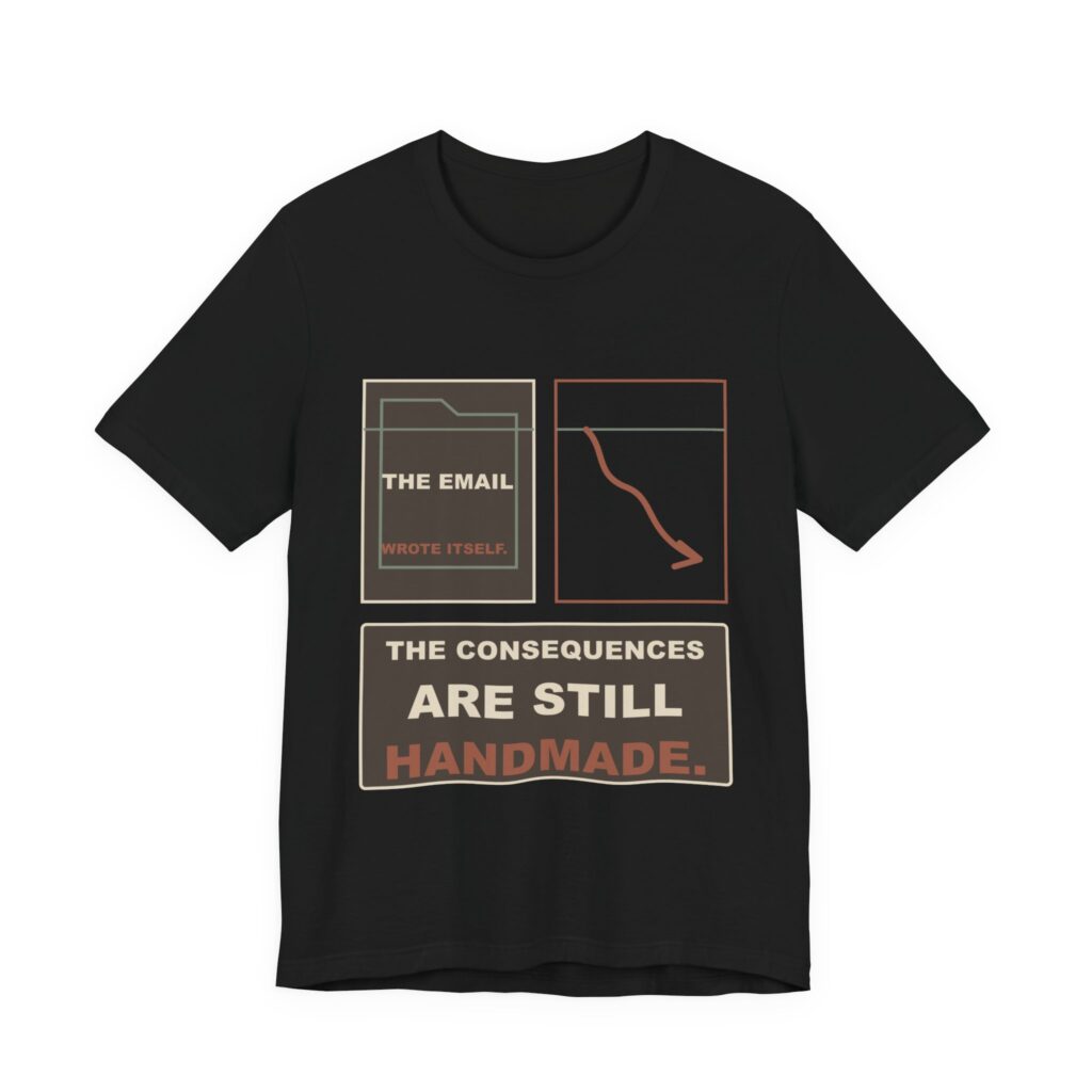 The Email Wrote Itself. The Consequences Are Still Handmade. Funny Unisex T-Shirt